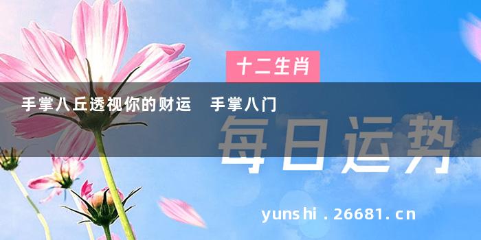 手掌八丘透视你的财运 手掌八门